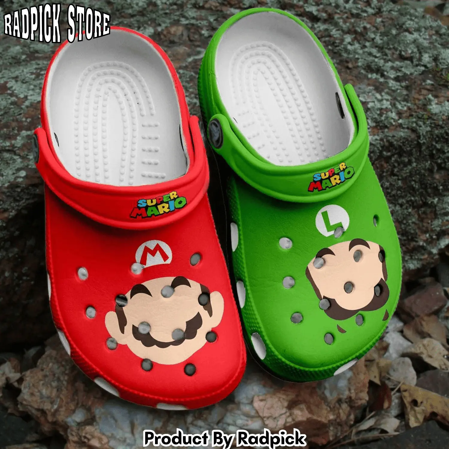 Radpick super mario game clogs shoes g02d2 clogs shoes for men women rp6521077